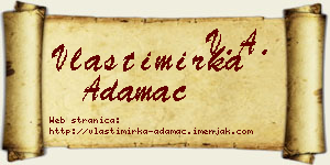 Vlastimirka Adamac vizit kartica